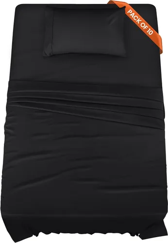 Miniatura 19 de Utopia Bedding Juego de sábanas de tamaño King, paquete a granel de 8 sábanas, microfibra suave cepillada, bolsillos profundos, resistente al