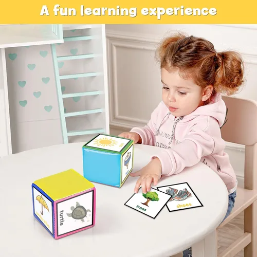 Miniatura 3 de Dados de juego educativo de bricolaje, cubos de bolsillo para enseñanza (juego de 2)