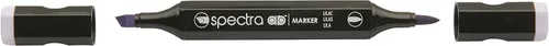 Miniatura 11 de AD Marker Chartpak Spectra, Tri-Nib y cepillo de doble punta, azul horizonte, 1 cada uno (S015AD)
