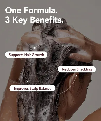 Miniatura 3 de Motifull Champú espesante que aumenta el cabello para un cabello de aspecto adelgazante Biotina, cafeína y TrinogeniX Raíces visiblemente más