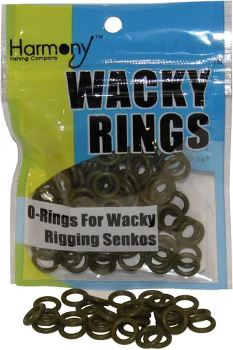 Miniatura 20 de (100pk) – O-Rings for Wacky Rigging Senkos/Worms/Soft Stickbaits – Bait Saver Orings for Senko Worm – Save Your Baits from Tearing While Wacky Neko