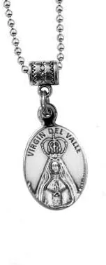 Virgen del Valle Patrona de la Isla Margarita Venezuela y Catamarca Argentina Medalla Cadena y Estampa de Rezo Bendecida por Su Santidad Haga su