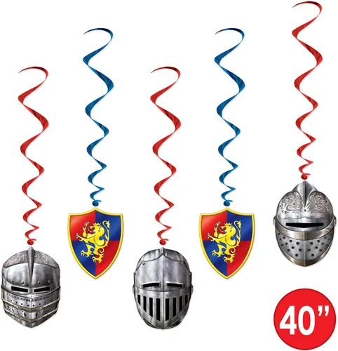 Miniatura 2 de Beistle Remolinos medievales 10 piezas, 40", multicolor