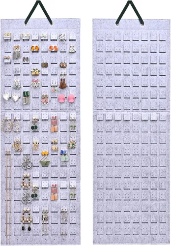 Miniatura 11 de Lolalet Organizador Colgante de Aretes con 20 Ganchos para Mujeres, Organizador de Aretes de Pared Colgador de Aretes, Almacenamiento de Aretes