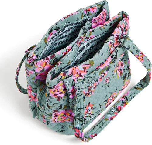 Miniatura 2 de Vera Bradley Bolso bandolera de algodón con múltiples compartimentos para mujer