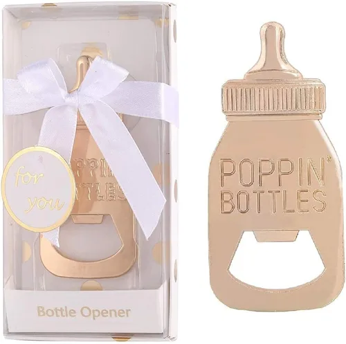 Miniatura 8 de Paquete de 24 abridores de biberones para recién nacidos, regalos de devolución de fiesta de baby shower para invitados, abridores de botellas