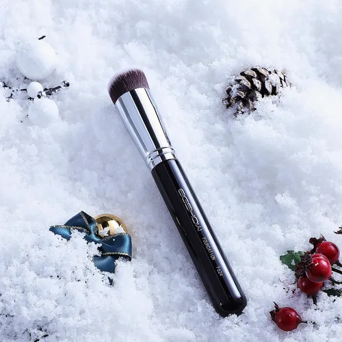 Miniatura 9 de EIGSHOW - Brocha para base de maquillaje Kabuki de parte superior plana, para líquidos, crema y polvo, mezcla, pulido, punteado, aplicación