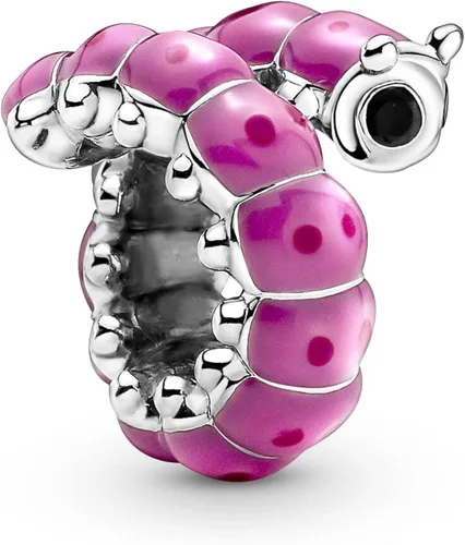 Miniatura 2 de Pandora 790762C01 - Lindo dije de oruga rizada Plata esterlina Circonita cúbica