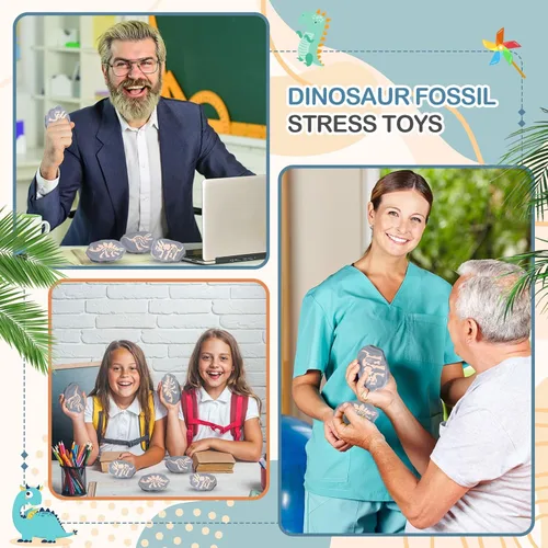 Miniatura 6 de Libima 6 piezas de juguete antiestrés para apretar de 2 pulgadas, juguete para aliviar el estrés divertido para adolescentes y adultos, mejora