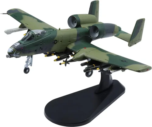 A-10 Thunderbolt II Warthog Fighter Plane Modelo 1:100 Modelo Militar Avión Camuflaje