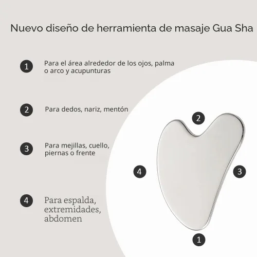 Miniatura 4 de Yeamon Gua Sha - Juego de herramientas faciales y rodillos faciales, herramienta de masaje facial para rutina de cuidado de la piel de las mujeres