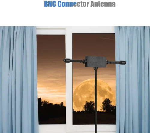 Miniatura 4 de Antena móvil del escáner, soporte de cristal de la antena del escáner de radio masculino BNC 30MHz - 1200MHz 3dB con el conector BNC para dos radios