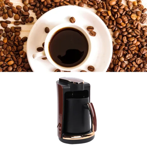 Miniatura 9 de Yosoo Cafetera de bebidas calientes de 550 W, máquina turca eléctrica de una sola taza con capacidad de 8.5 fl oz, ideal para el hogar, la oficina