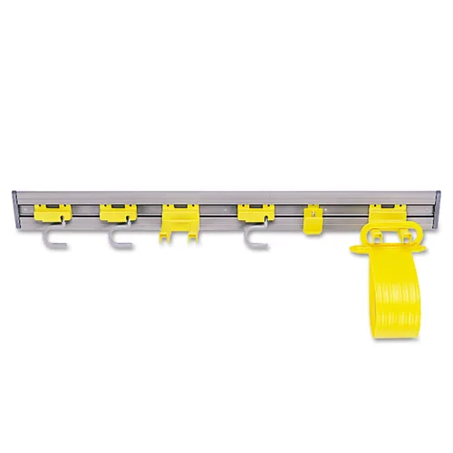 Rubbermaid Commercial Products, Armario de 34 pulgadas/organizador de pared/portaherramientas para escobas, cepillos, recogedores