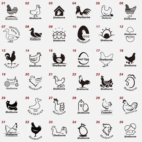 Miniatura 2 de Sello de Huevo, Sello de Huevo Personalizado, Sello de Huevo Personalizable, Sellos de Huevo para Huevos Frescos, Sello de Huevo Fresco de Granja