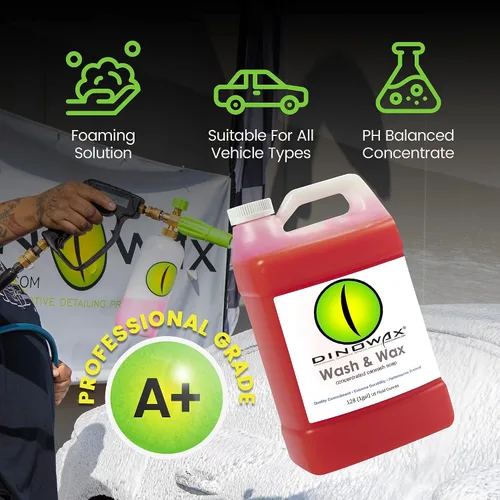 Miniatura 2 de Lavado y cera, concentrado de lavado de autos, champú para detalles de automóviles con equilibrio de pH y concentración del 20%, colección limpia