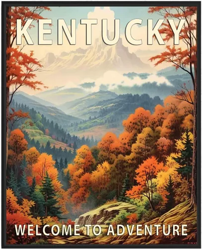 Miniatura 28 de Póster artístico de Alaska, decoración artística de paisaje retro de Estados Unidos, pintura de montaña y paisaje de aventura para dormitorio, sala
