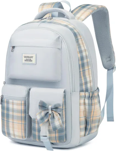Miniatura 9 de Mochila escolar para niñas adolescentes, bonita bolsa para computadora portátil para escuela secundaria y universidad, mochila estudiantil Morral