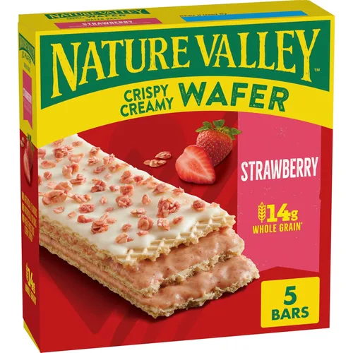 Miniatura 15 de Nature Valley Barras de Waffle Cremosas y Crujientes, Arándano, Grano Entero, 5 Barras, 6.5 oz