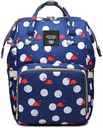 Miniatura 2 de Juego de bolsa de pañales, mochila multifunción para el cuidado del bebé para mamá papá, gran capacidad, mochila de viaje unisex, azul, (blue #2)