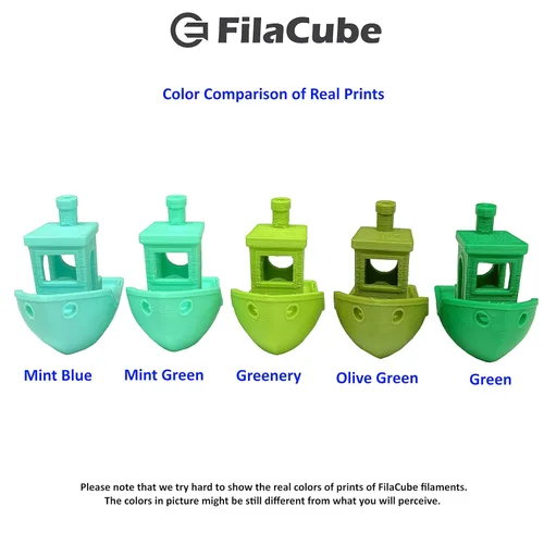 Miniatura 5 de Verdor (Tono Verde-Amarillo) Filamento PLA para Impresora 3D de 1.75mm - FilaCube 1.75 mm 1kg PLA 2 Filamento de Impresión 3D [Hecho en EE.UU.]