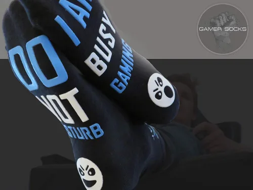 Miniatura 2 de Calcetines de juego Do not molestar Im Gaming Socks para hombres, niños y adolescentes, regalos para jugadores, calcetines divertidos y regalos
