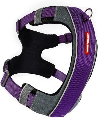 Miniatura 12 de EzyDog X-Link - Arnés para perro, reflectante y acolchado, sin tirones, para entrenamiento y paseos diarios, con 2 puntos de fijación para correa