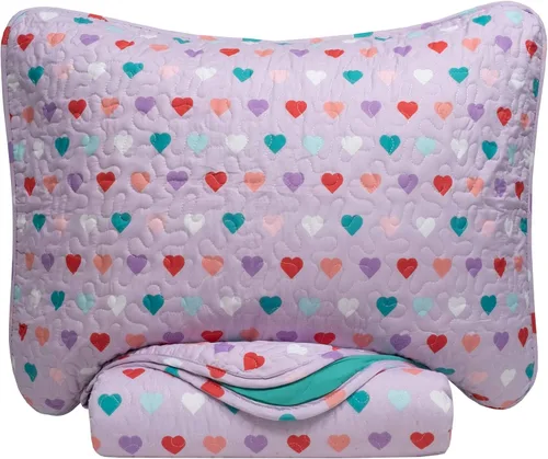 Miniatura 10 de Sweet Home Collection Juego de edredón de 3 piezas para niños, divertido, colorido y cómodo, para niños y niñas, ropa de cama suave hipoalergénica