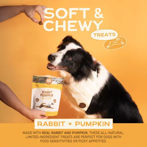 Miniatura 3 de Smart Cookie Golosinas Naturales para Perros - Conejo y Calabaza - Golosinas de Entrenamiento para Perros y Cachorros con Alergias, Estómagos