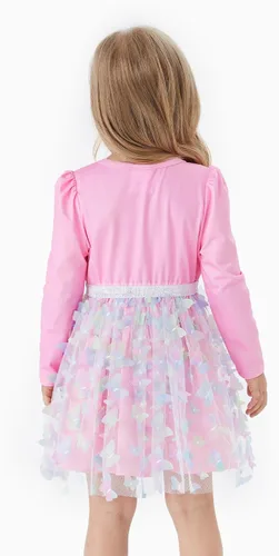Miniatura 3 de L.O.L. Surprise! Vestidos de malla tutú para niñas con mariposa y purpurina para fiesta, vestido de tul de manga larga, regalo de cumpleaños