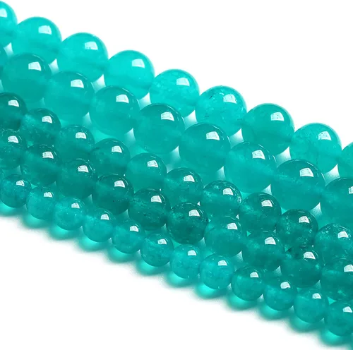 Miniatura 75 de 12MM 31 piezas de cuentas de cloisonné verdes, cuentas sueltas redondas para hacer joyas, pulseras DIY