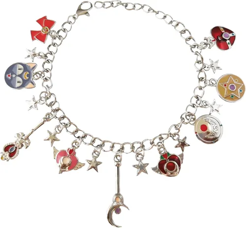 AYJBDGR Anime cartoon Sailr Moon Charm Bracelet Gifts for Women girl