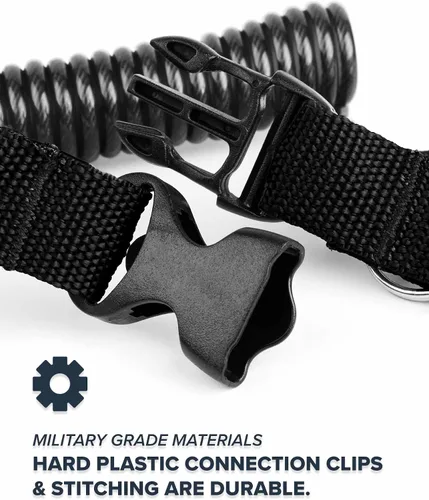 Miniatura 6 de Rogue Endeavor® Bobina rápida para buceo y pesca, clips de acero inoxidable de 3.25 pulgadas, hebilla de liberación rápida, cordón de núcleo