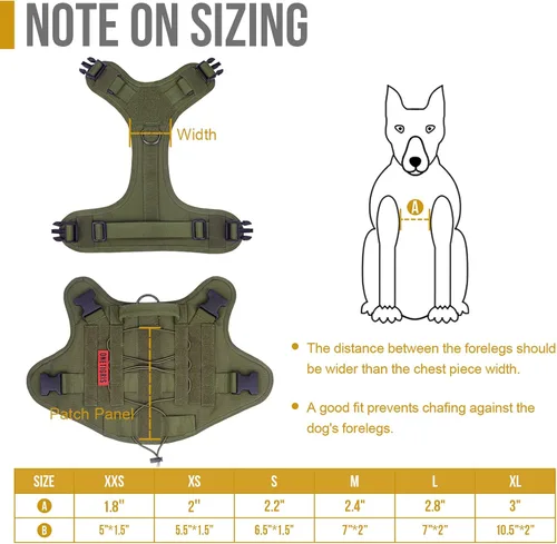Miniatura 3 de Arnés táctico para perro, arnés de cuerpo completo para perro con mango, chaleco resistente para perro para senderismo, entrenamiento, perros