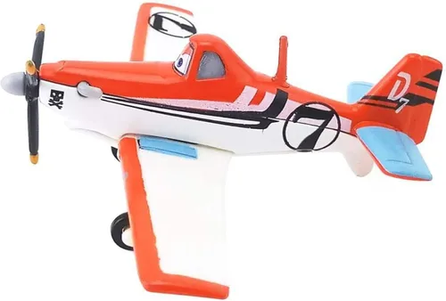 Miniatura 3 de Secxifeo Pixar Planes No.7 Dusty Crophopper 1:55 Metal Diecast Juguetes Educativos Aviones Modelo 1