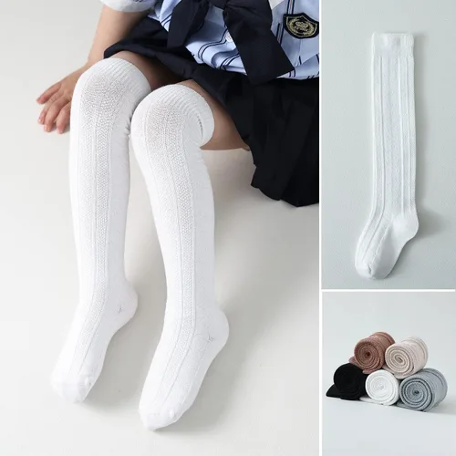 Miniatura 44 de EPEIUS Calcetines altos hasta la rodilla para bebés y niños pequeños (paquete de 3/5)