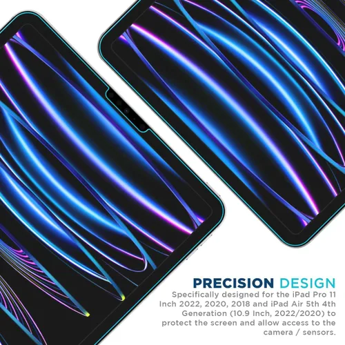 Miniatura 3 de Tech Armor Protector de pantalla de vidrio balístico diseñado para Apple iPad Pro de 11 pulgadas (2021, 2020 y 2018) y iPad Air 2020 – ultrafino