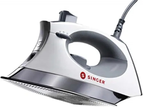 Plancha de vapor SINGER SteamCraft (1700W) | Plancha con placa de acero inoxidable, punta de precisión OnPoint para áreas de difícil acceso, vapor