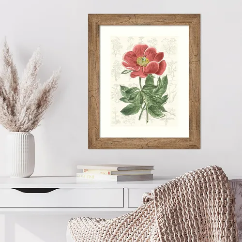 Miniatura 4 de Amanti Art Vision Studio - Lienzo decorativo para pared, 24 x 20 pulgadas, diseño de jardín de flores de peonía, arte de pared de flores, decoración