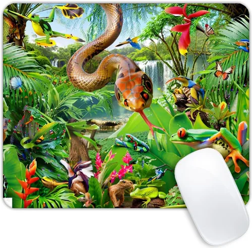 Miniatura 28 de Alfombrilla de mouse avanzada con base de goma antideslizante para computadoras, portátil, oficina, escritorio, accesorios, alfombrilla de mouse