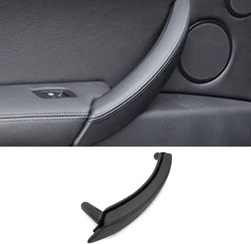 Miniatura 9 de Conjunto de manija de puerta de cuero para lado del pasajero izquierda/derecha, manija de repuesto para BMW X5 E70 X6 E71 E72 2007-2013
