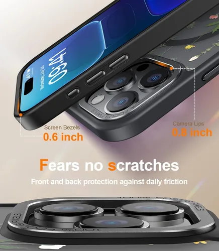 Miniatura 147 de Goodon para iPhone 15 Pro Max con protector de pantalla de privacidad, compatible con Magsafe, funda translúcida mate a prueba de golpes - Linda