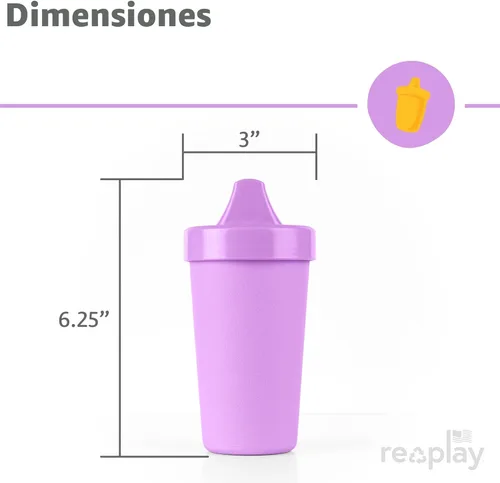 Miniatura 9 de Re-Play - Vasos con tapa y boquilla de 10 oz., hechos en EE.UU. para niños pequeños de 1 año en adelante, a prueba de derrames, aptos para Princesa