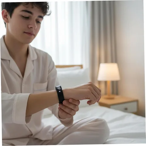 Miniatura 3 de Pulsera de alarma vibratoria con vibración silenciosa, reloj de pulsera impermeable para personas que duermen pesadas, estudiantes y niños, diseño