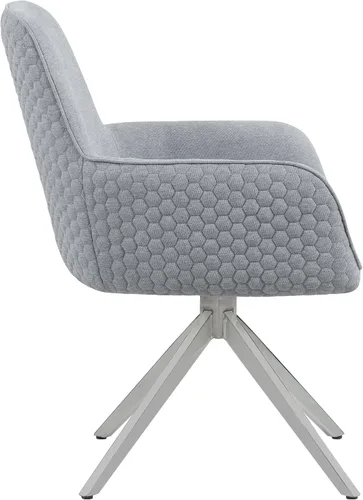 Miniatura 10 de Coaster Home Furnishings - Abby - Silla de comedor de tela - Base giratoria de 360 grados, brazos bajos y respaldo alto, asientos anchos