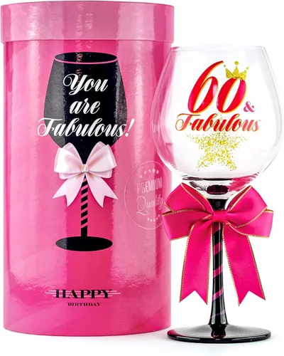 Miniatura 9 de Copa de vino de cumpleaños 40 y fabulosa para mujer, regalo divertido para mujeres que cumplen cuarenta años, mamá, mejor amiga, tía, hermana