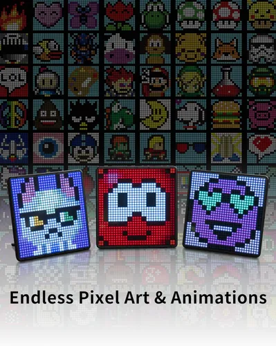 Miniatura 8 de Divoom Pixoo Visualización Max Pixel, APP Pantalla de control de teléfono móvil con pantalla LED programable de 32 X 32 para decoración del hogar