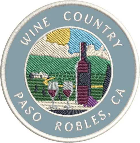 Miniatura 5 de Vinyard - Wine Country - Paso Robles, California 3.5 pulgadas bordado DIY hierro o coser parches decorativos vacaciones aventura tema novedad