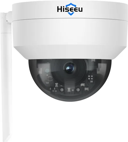 Hiseeu Cámara de seguridad inalámbrica PTZ de 5MP para exteriores, a prueba de explosiones, detección de movimiento de seguimiento automático,