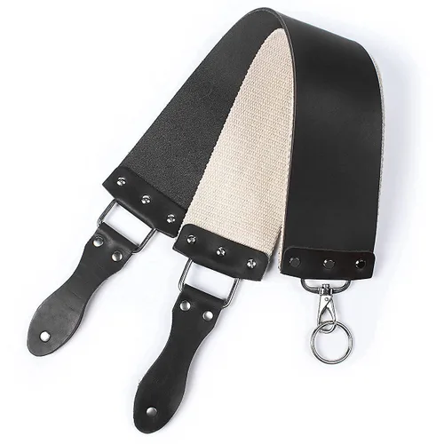 Miniatura 8 de Razor Strop – Barber's Latigo Leather Straight Razor Strop. Doble correa que será una gran adición para cualquier maquinilla de afeitar recta. Trazo